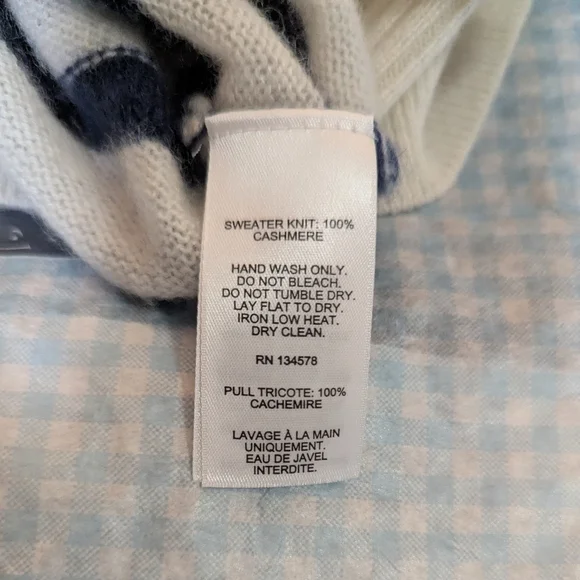 Vineyard Vines Cream and Black Striped V-Neck Sweater - Picture 10 of 10